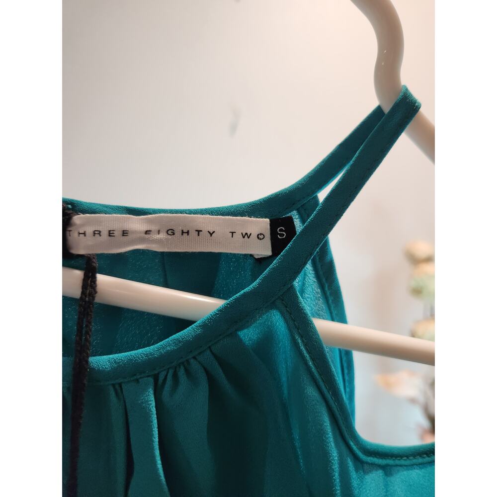 NWT Revolve Three Eighty Two Teal Cold-Shoulder D… - image 3